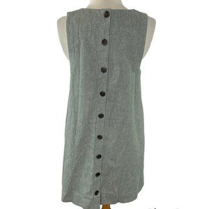 NWT Madewell Linen-Cotton Button-back Dress